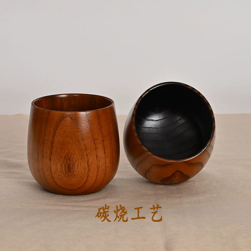 Integrated origin and supply, creative big belly cup, Chinese style insulated wooden cup, universal wooden water cup, large quantity, plus can be discussed