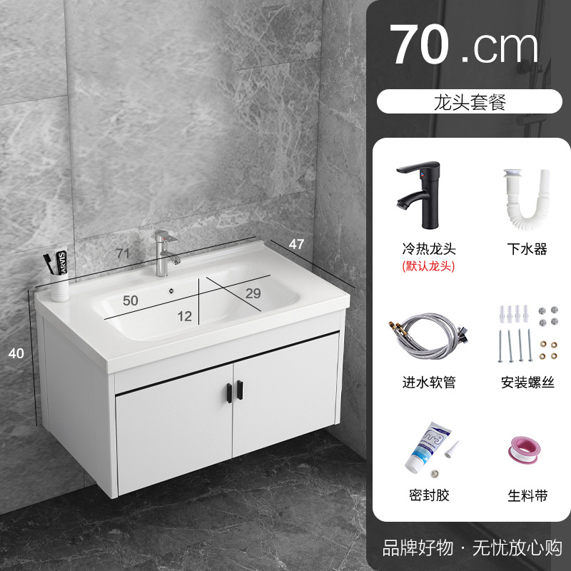 70 gabinete principal + lavabo plano + grifo