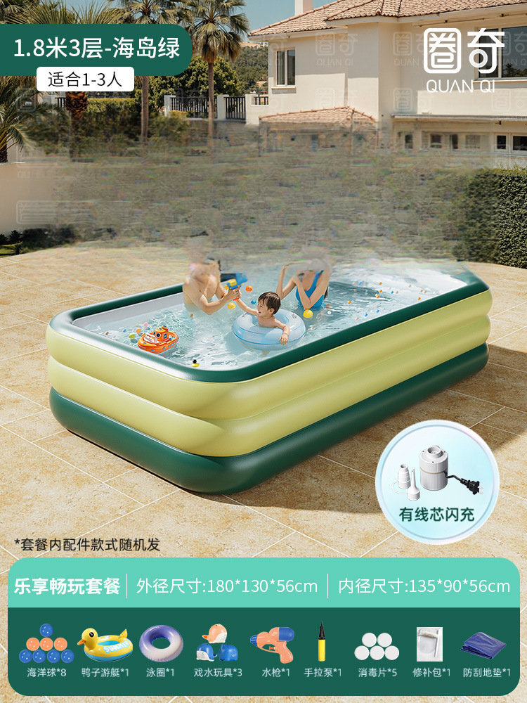 두꺼워진 2.1m겹 아일랜드 그린 [즐거운 선물 + 마모 방지 바닥 매트] 유선 플래시 충전