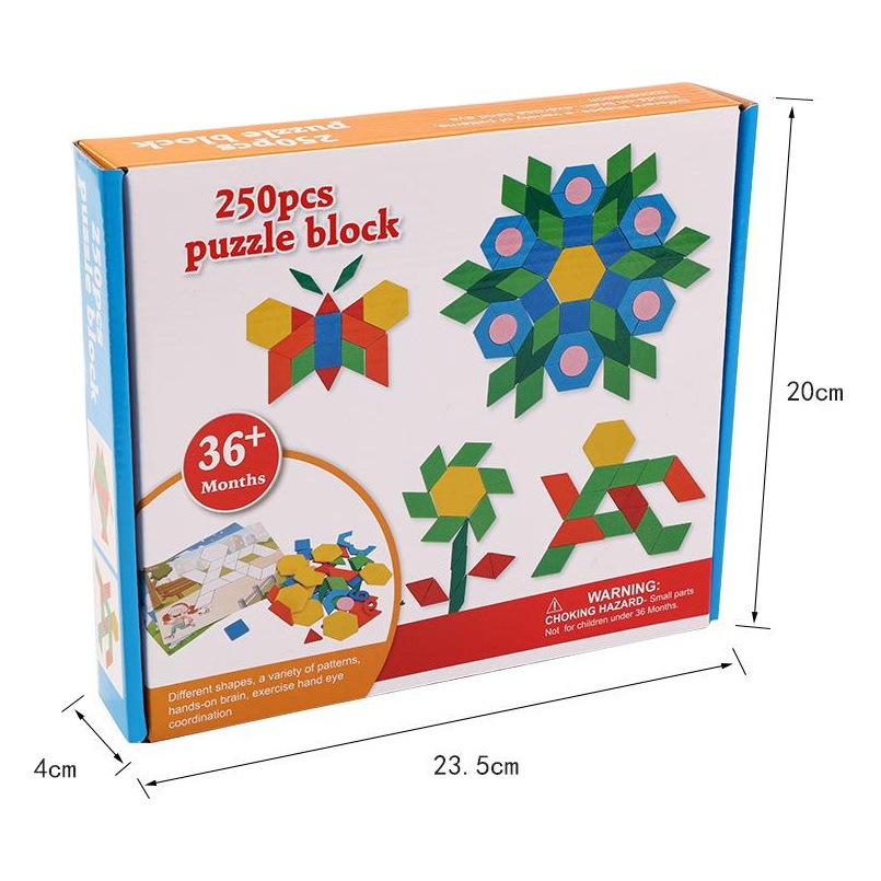 Rompecabezas geométrico para niños rompecabezas estudiantes de primaria juguetes de madera niños y niñas rompecabezas de educación temprana 3-4-5-6 años