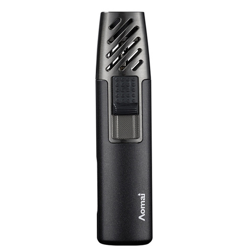 AM7207 long high-power welding gun inflatable cigar windproof lighter transparent visible gas chamber inflatable lighter