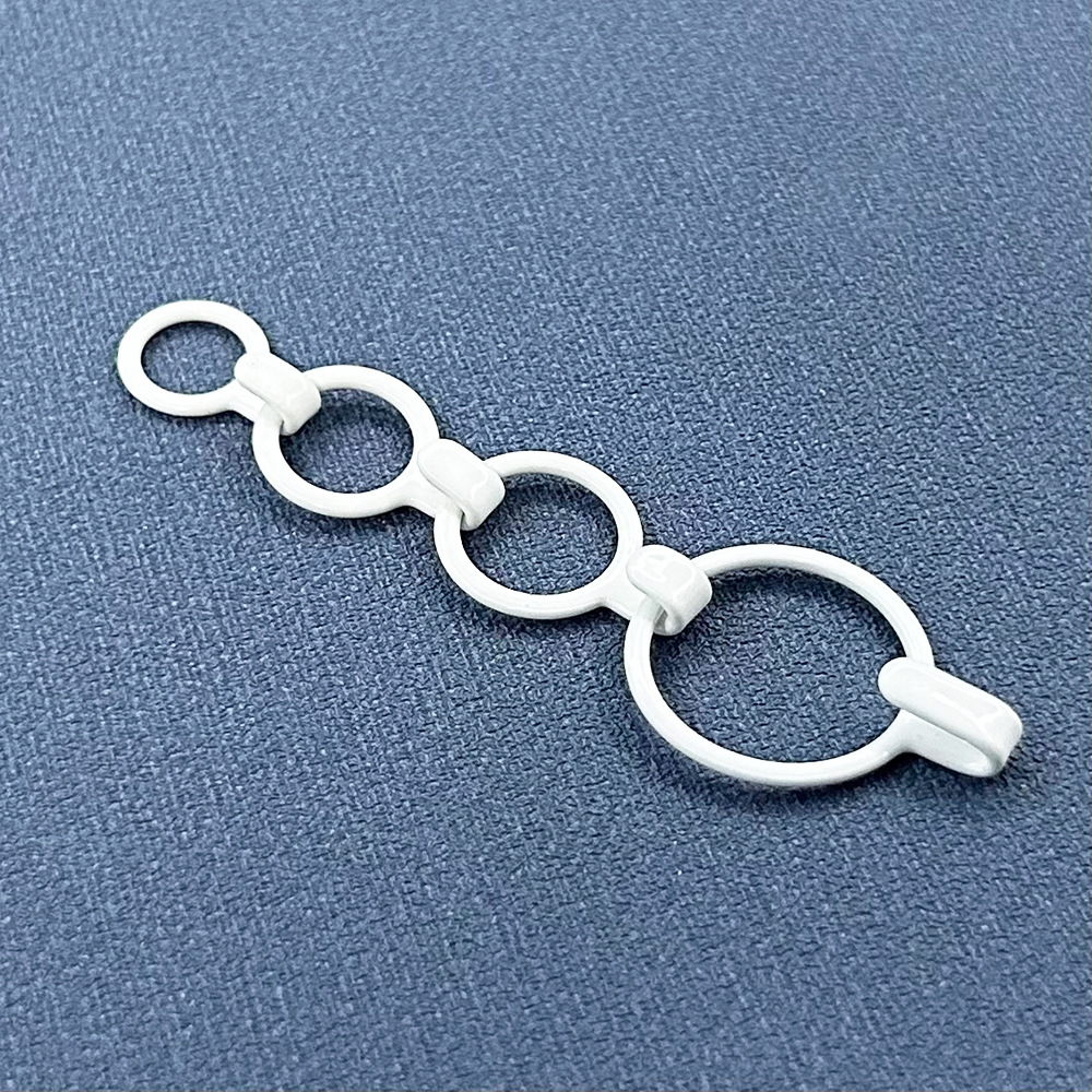 加工环保可拆卸尼龙包胶扣带勾圈扣 可染色金属连接带钩0扣调节扣