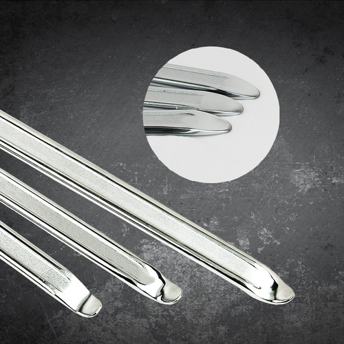 InBev tire lever car tire repair tool mirror double-headed flat 40 chrome crowbar Linyi crowbar flat crowbar