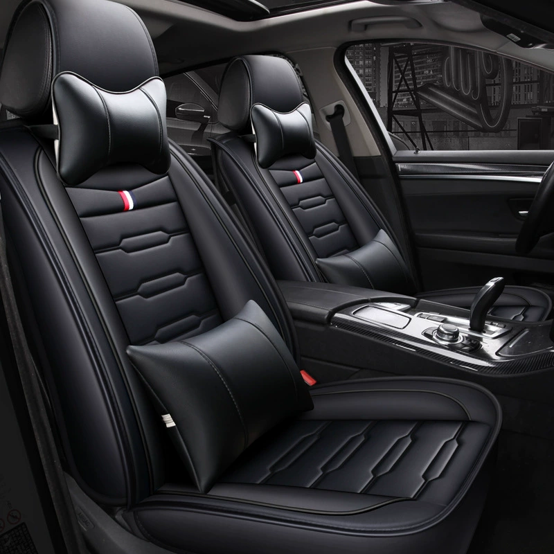 Оптовая продажа CLY Barby Cat A009 Полная кожаная автомобильная подушка сиденья мультфильм модный бренд четыре сезона подушки сиденья чехлы для интерьера