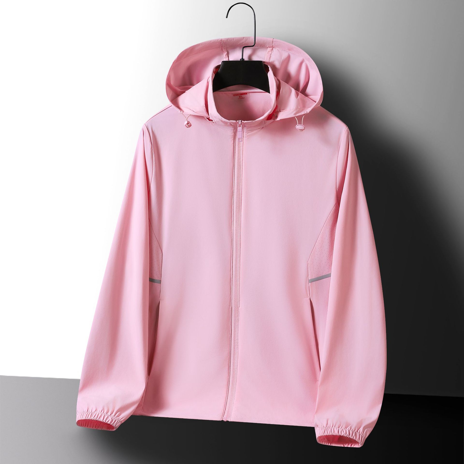 Ropa de protección solar de seda de hielo para parejas de mujeres ropa de protección solar hombre encapuchado abrigo transpirable UV UPF50 + ropa de piel al por mayor