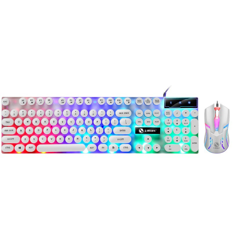 Force magnesium GTX300 клавиатура мышь костюм панк ретро клавиатура с подсветкой игровой USB Проводная подвеска клавиатура крышка мыши