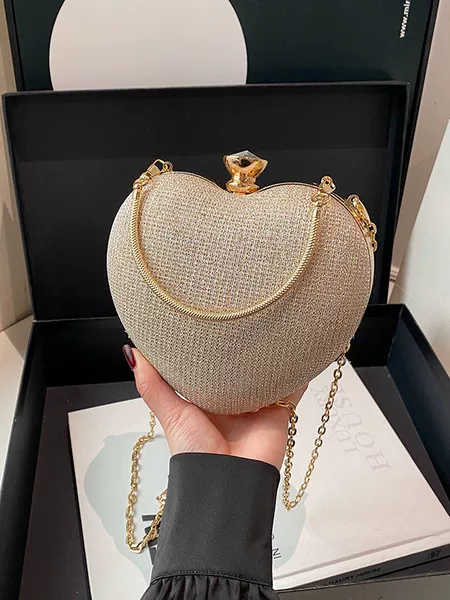 Elegant and Luxurious Wrist Bag for Dinner Parties, New Cross-Border Women's Clutch with Special Material Chain for Crossbody Wear