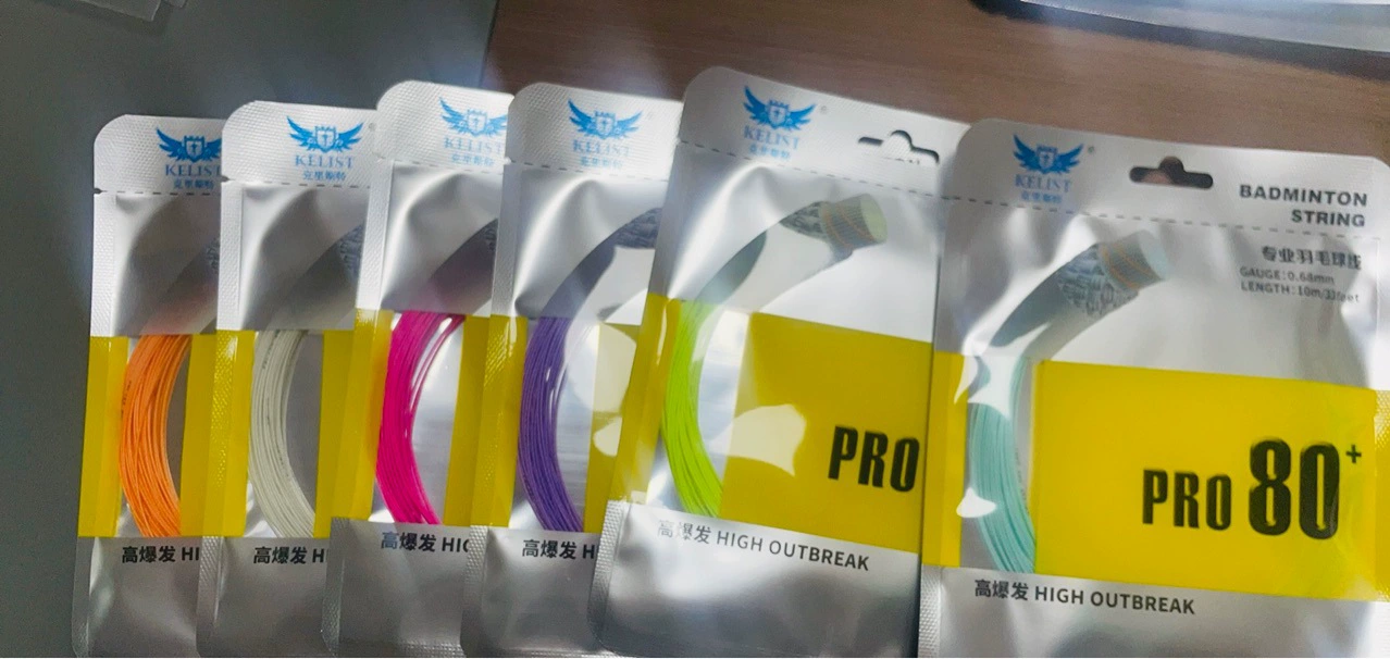 Directly supplied badminton string from the source factory. 80-thread badminton racket string with quality comparable to green factory.