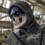 Хэллоуин ужас кровавый воин скелет маска CS Game Terror Skeleton Mask Mask Mask Halloween Mask
