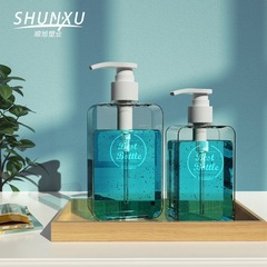 スポットペットボトル 200ml300ml フラットプレス洗浄ボトル洗顔料包装高透明スキンケアローションボトル