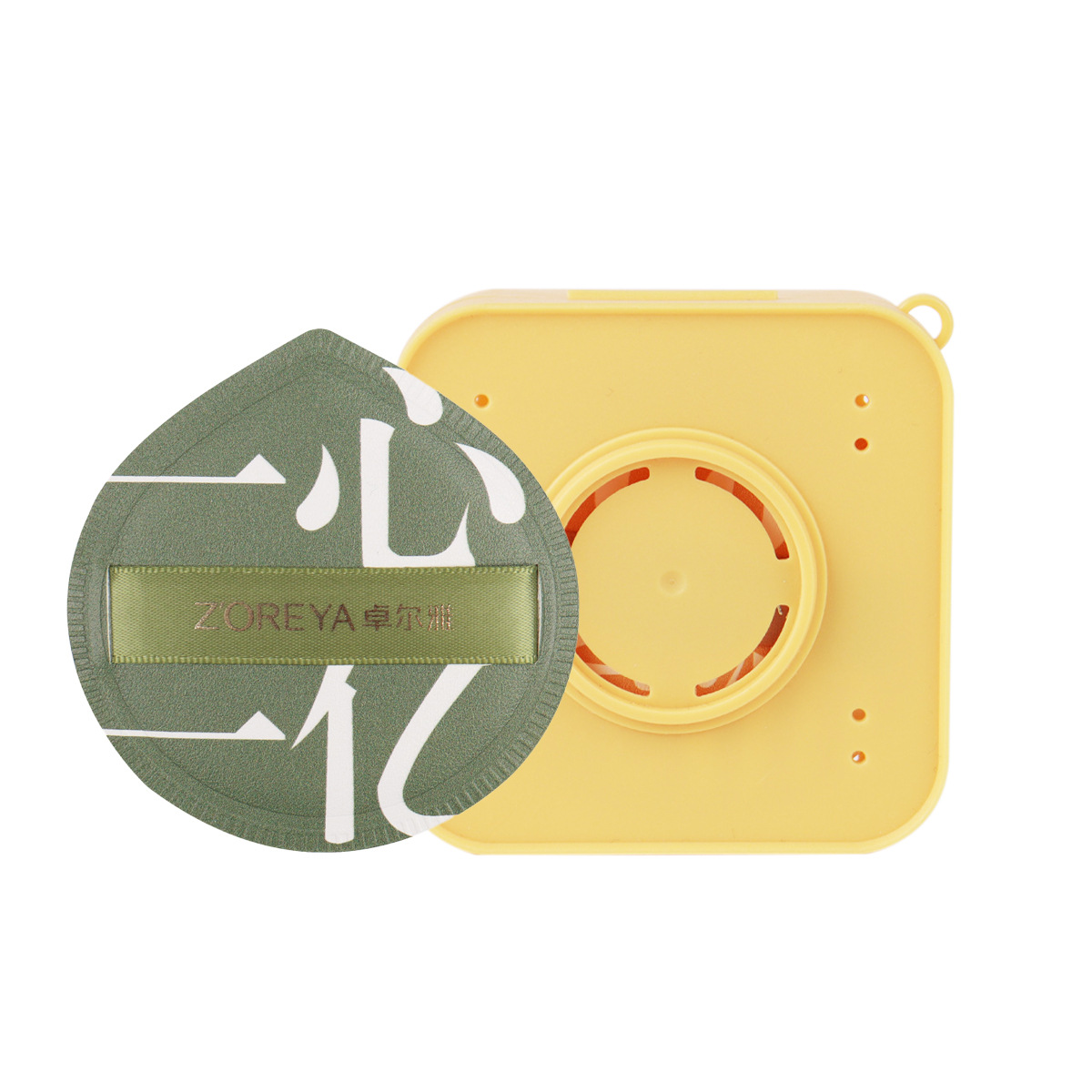 Polvo de algodón almohadilla de aire esponja ultra suave seco húmedo doble uso caja de huevos de belleza 100 polvo no comer polvo q almohadilla de aire