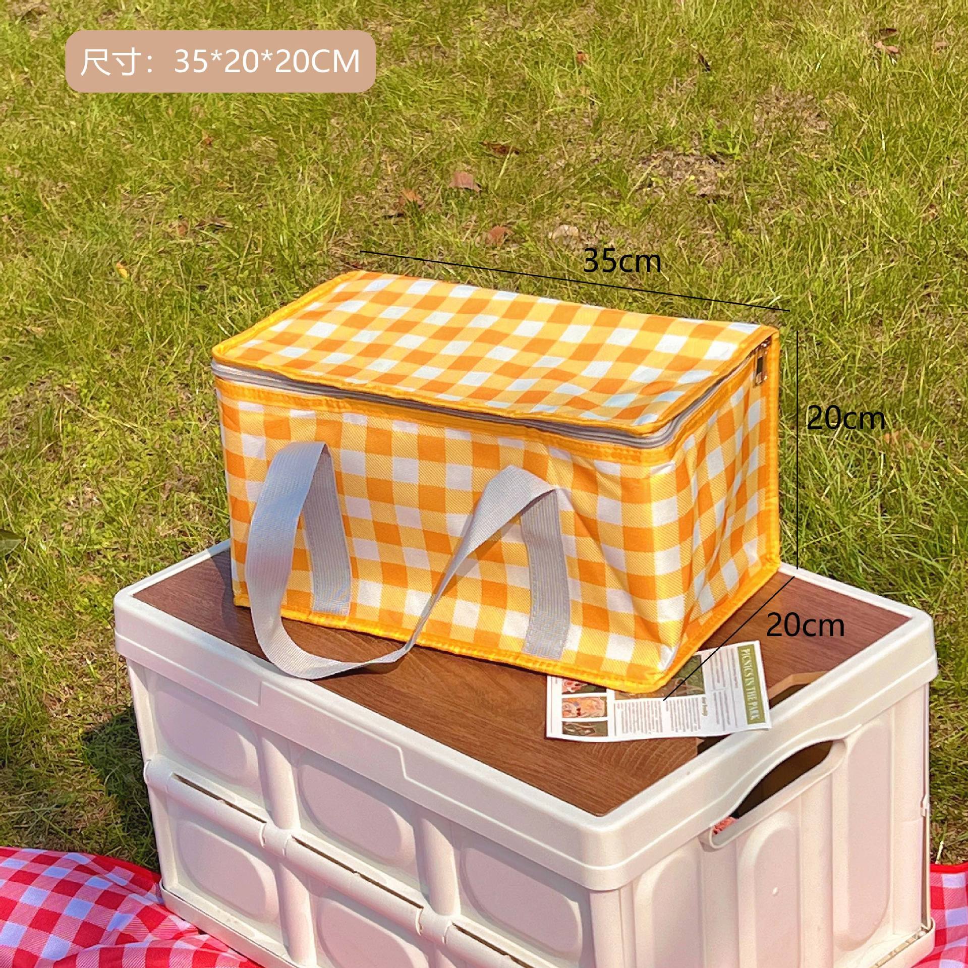 Canasta de picnic al aire libre ins apilamiento canasta de almacenamiento plegable Salida de primavera canasta de vegetales japoneses canasta de lavandería canasta portátil