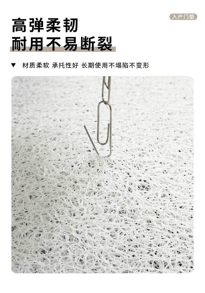 Dropshipping Available: Cute Entrance Door Mat Made of Silk Loop Material, Non-Slip and Dirt-Resistant, Suitable for Bathroom Sinks, Can Be Cut to Size