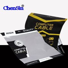 Cable bag packaging bag HDMI cable self-sealing bag triangular gold 8K power cord neutral red packaging