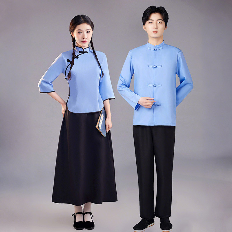 May Fourth Youth Clothing Student Clothing Women's Republic of China Style Women's Clothing Retro Suit Men's Republic of China Chorus Performance Clothing