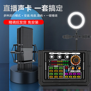 Zongyin p800 cross-border Amazon hot-selling live sound card suit karaoke recording mobile phone computer Universal