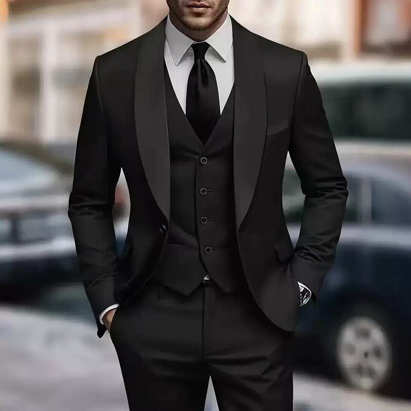 2025欧美新款三件套男西装修身新郎伴郎礼服非洲跨境简约西装tk|undefined