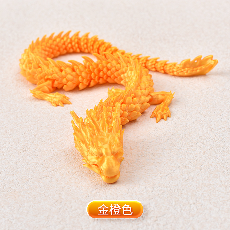 Ventas transfronterizas de juguetes impresos en 3D, adornos de dragón, animación de animales, moda de juego