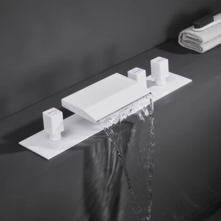 Wholesale Three-Inlet Hot Spring Pool Large Flow Waterfall Faucet Concealed Hot Spring Sauna Bath Faucet
