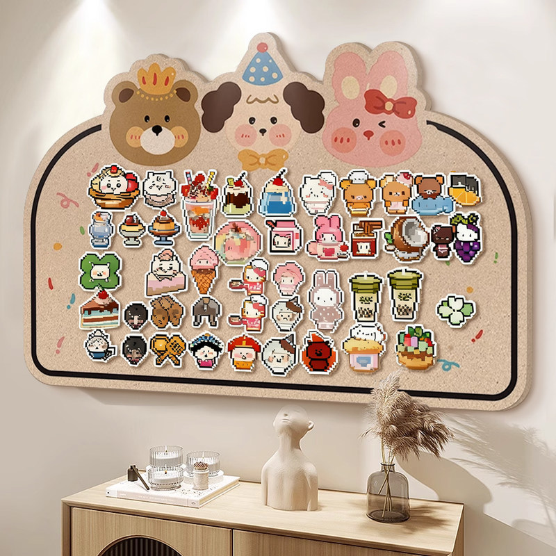 Pindou felt board display frame DIY decoration storage photo wall message board idol card wall idol photo wall