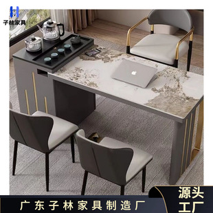 New New Chinese Style Slate Tea Table Large Tea Table Simple Tea Table Set Modern Office Tea Table and Chair
