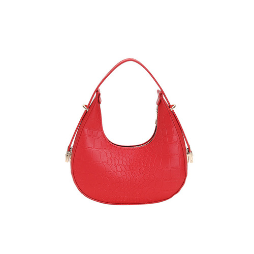 Foreign trade trendy contrast color bags for women  new fashion shoulder bag portable fashion armpit simple crossbody bag