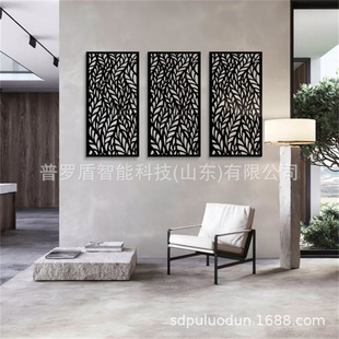 CNC Background Wall Decorative Engraving Board Laser Cutting Screen Partition Hollow Door Panel Courtyard Enclosure Protective Railing