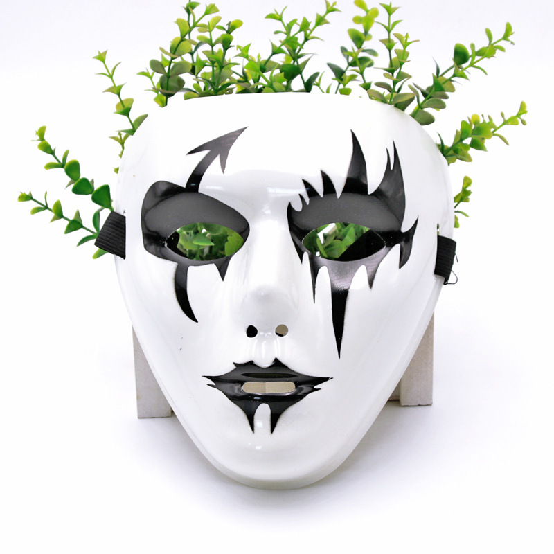 Máscara pintada de hip-hop, hombre y mujer, cara completa, hip-hop, bailarín enmascarado, baile de fantasmas, venganza, vestido de baile callejero