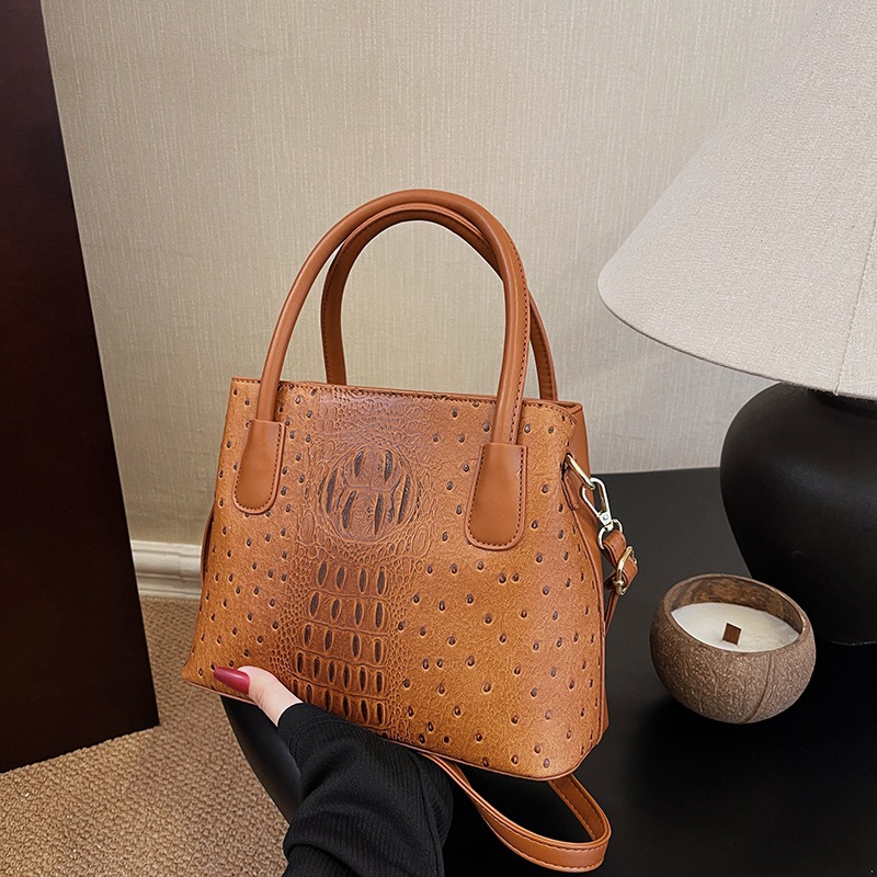 2024 New Fashion Crocodile Pattern Women's High Grade Handbag Single Shoulder Crossbody Bag BA_voghion.com