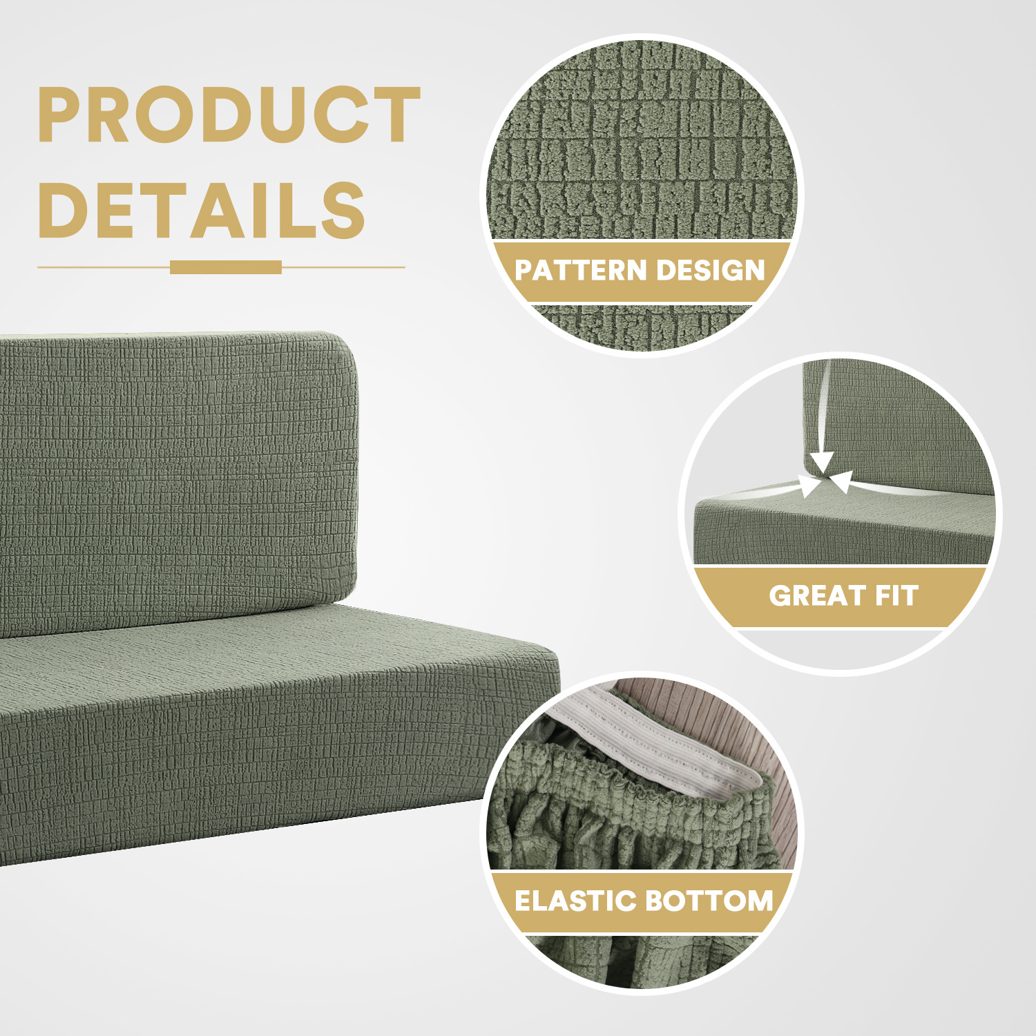 Solid color corn kernel waterproof caravan cover car seat card holder dustproof cushion cover elastic seat cover set