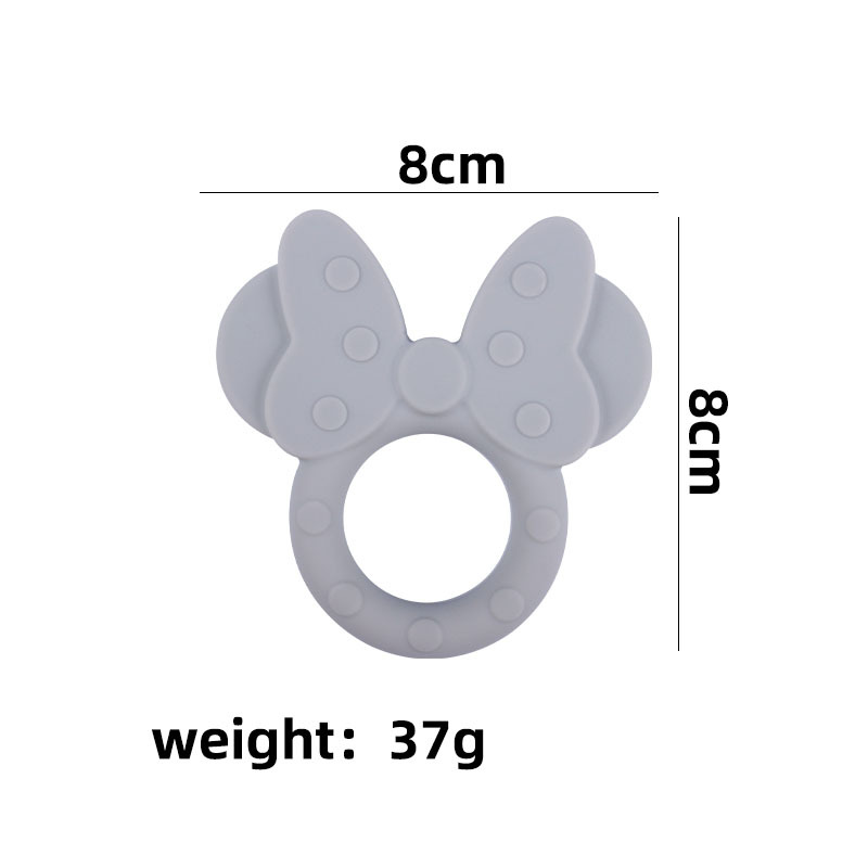 Amazon nueva historieta Minnie molar de silicona teether juguete bebé creativo teether stick suministros maternos e infantiles