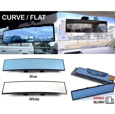Car High-Definition Rearview Mirror with: Large field of view rear view auxiliary mirror - 30070mm-flat-surface-white-mirror