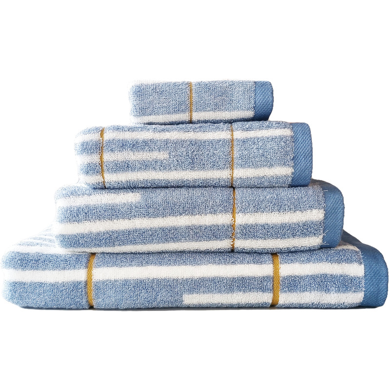 Foreign Trade Tail Single Cotton Household Geometric Towel suit Striped Soft Absorbent Square Towel Face Towel Thickened Bath Towel
