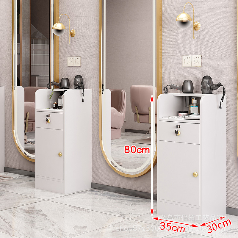 Barbería herramienta gabinete peluquería salón especial peluquería corte de pelo herramienta de gabinete coche salón de belleza herramienta de almacenamiento de mesa con cajón