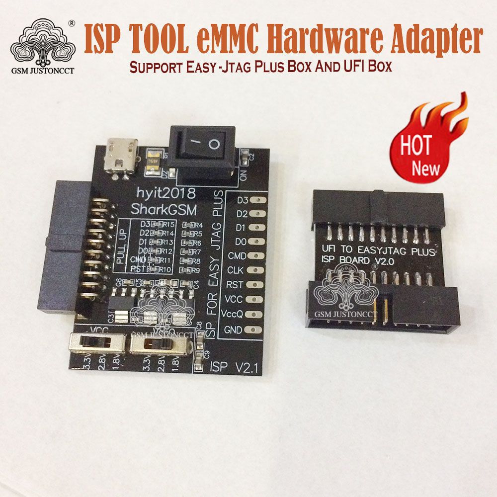 ISP TOOL EMMC HARDWARE SUPPORT EASY -JTAG PLUS BOX UFI BOX