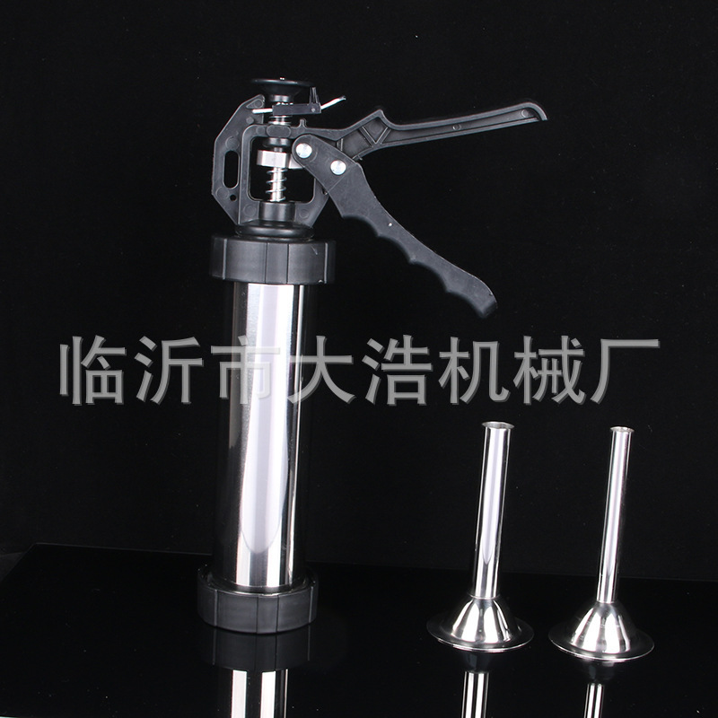 Fabricante en stock máquina de llenado de salchichas de acero inoxidable transfronterizo máquina de salchicha vertical doméstica comercial máquina de salchicha horizontal manual