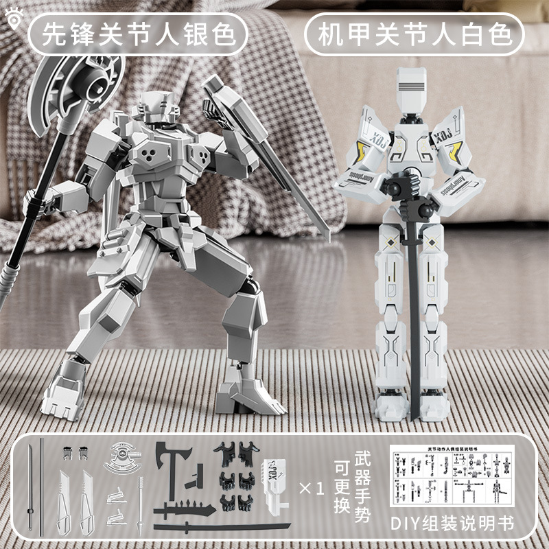 Nuevo Lucky 13 más articulaciones armadura de absorción magnética móvil muñeca guerrero de ensamblaje de deformación mecha modelo juguete