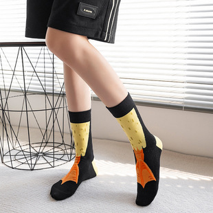 Amazon autumn and winter new women's socks animal feet tube socks men's socks cute tide socks socks funny stockings creative
