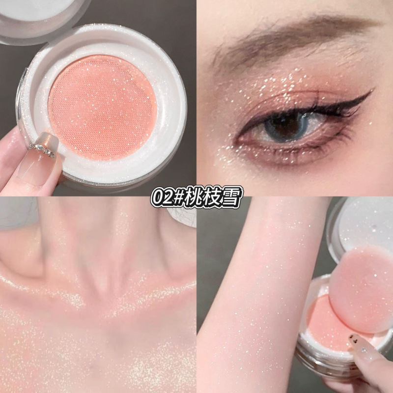 kakashow polvo brillante de alto brillo, brillo fino, brillo fino, brillo fino en la cara, atmósfera transparente, brillo explosivo, maquillaje de belleza transfronterizo.