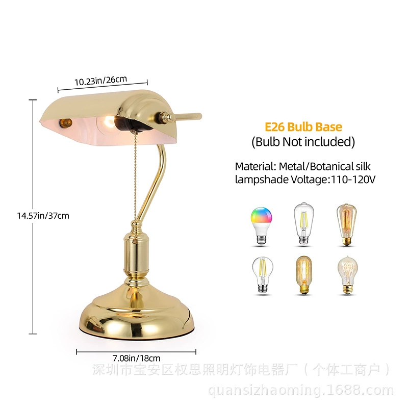 Retro creative table lamp, lantern for bed for office