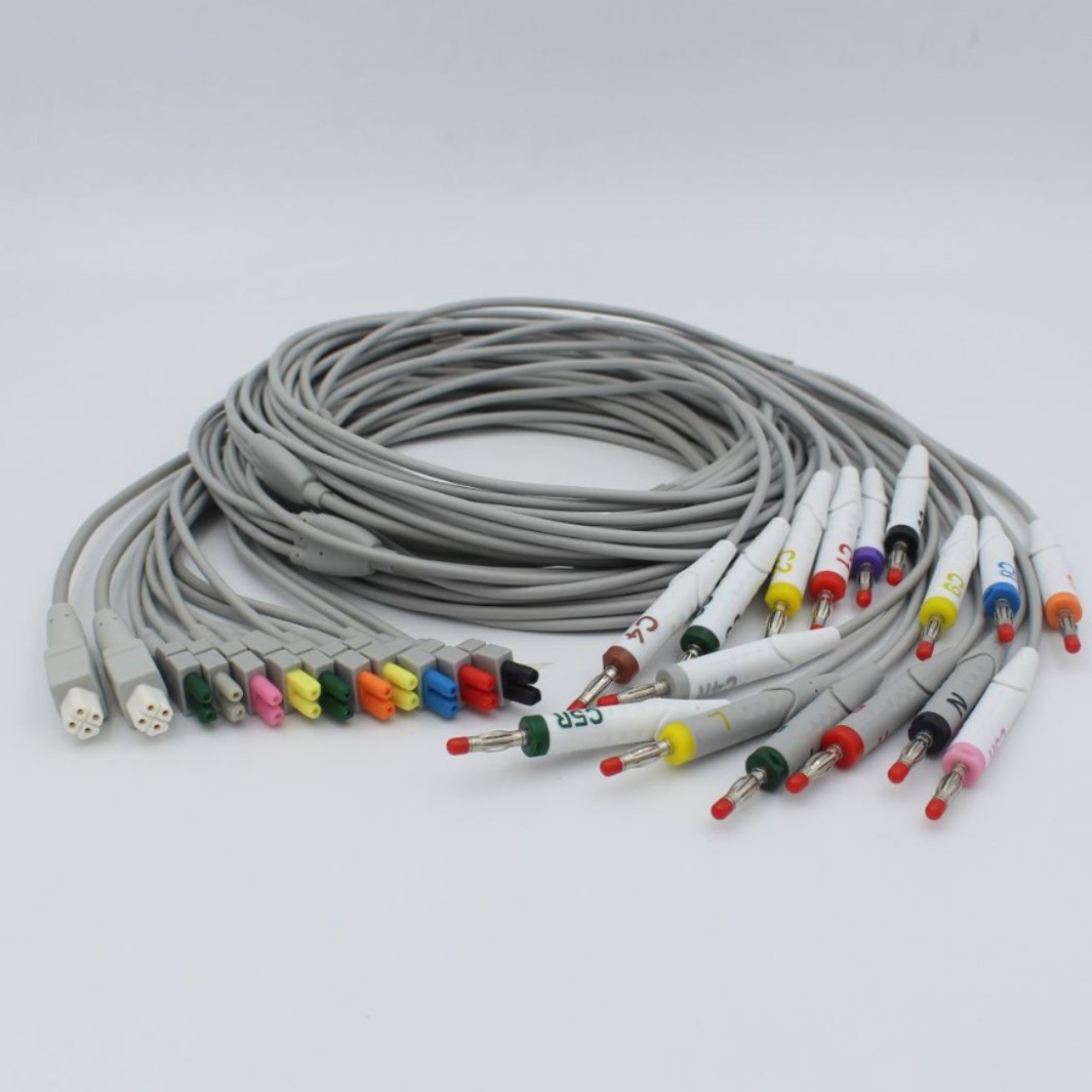 适用于理邦SE-301 iSE-301 iSE iSE-1210心电图机10导+8导联线4.0