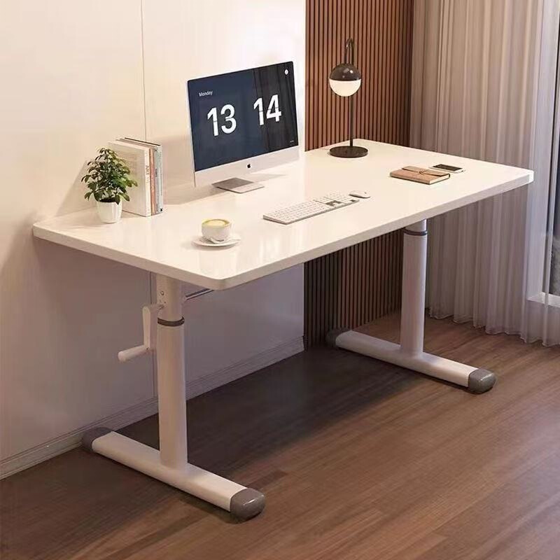 Adjustable height computer desk, movable desk, office desk, simple small table for students' home use, bedroom workbench, bedside table