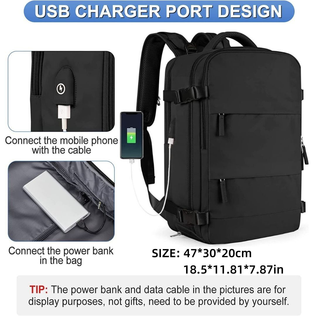 Amazon transfronteriza de gran capacidad mochila multifuncional tela impermeable compartimento de zapatos independiente bolsa de separación húmeda y seca computadora