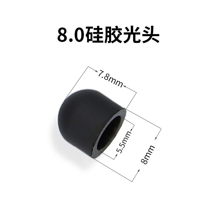 Venta directa de fábrica pasiva pluma capacitiva cabeza de la pluma de silicona pantalla táctil pluma táctil cabeza de la pluma de goma universal cabeza táctil