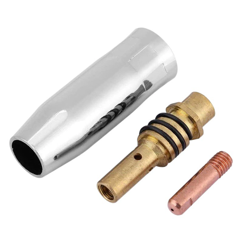 MB15AK сварочные принадлежности, 20 шт., набор вторичных сварочных пистолетов MIG, MAG, сварочный пистолет с защитой от газа, контактный наконечник, соединительный стержень, сопло