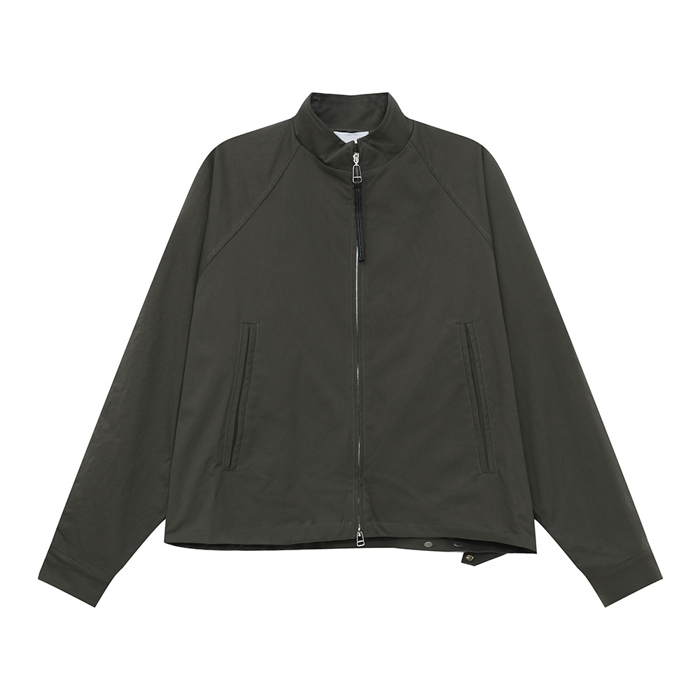 MTLCLOTHES Hombres| 2024 otoño nuevo producto simple herramienta de viaje chaqueta con cremallera pantalones de color sólido conjunto