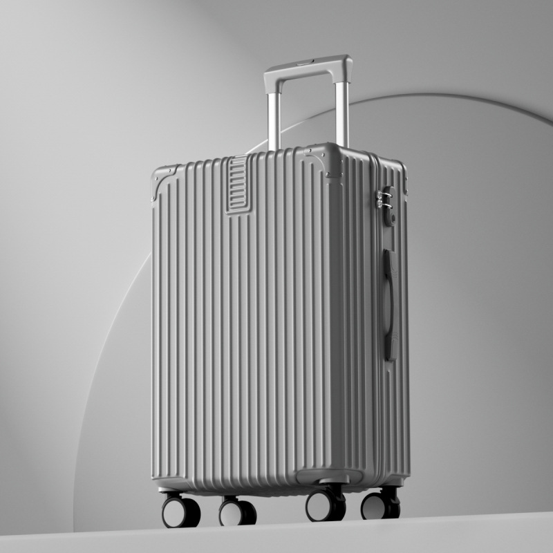 Lh607 silver gray [single box classic + with compartment + five-hole reinforced silent wheels]