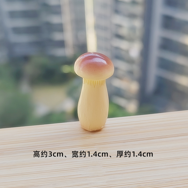 模擬樹脂キノコ、椎茸、えのきモデル装飾品、マイクロランドスケープ水景装飾、49元以上送料無料|undefined