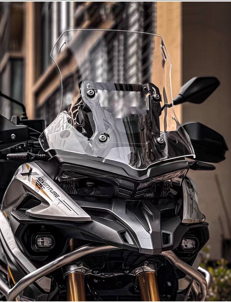 Suitable for Wuji Dsx525 Special Heightened Front Windshield Modified Windshield Thickeneded Motorcycle Original Model Transparent
