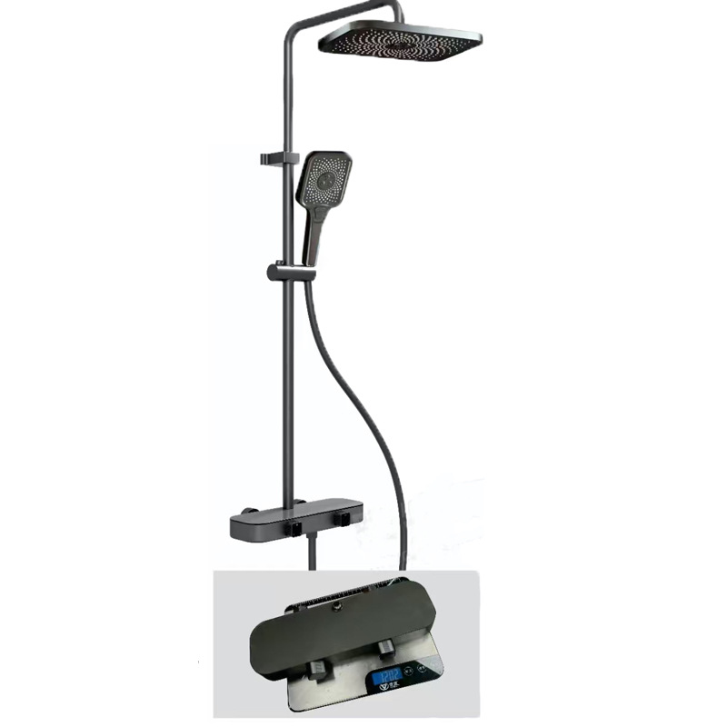 구리 수로 수납 샤워기